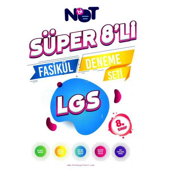 8.Sınıf Lgs Süper 8 Deneme Fasikül - Binot Yayınları kitap kapağı