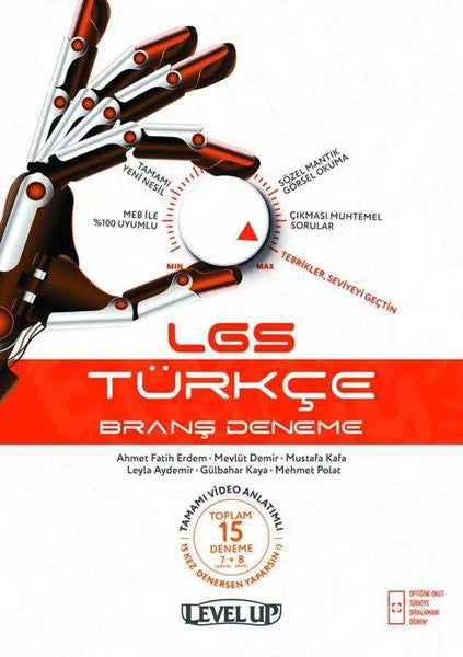 8.Sınıf LGS Türkçe Level Up 15'li Deneme - Kolektif kitap kapağı