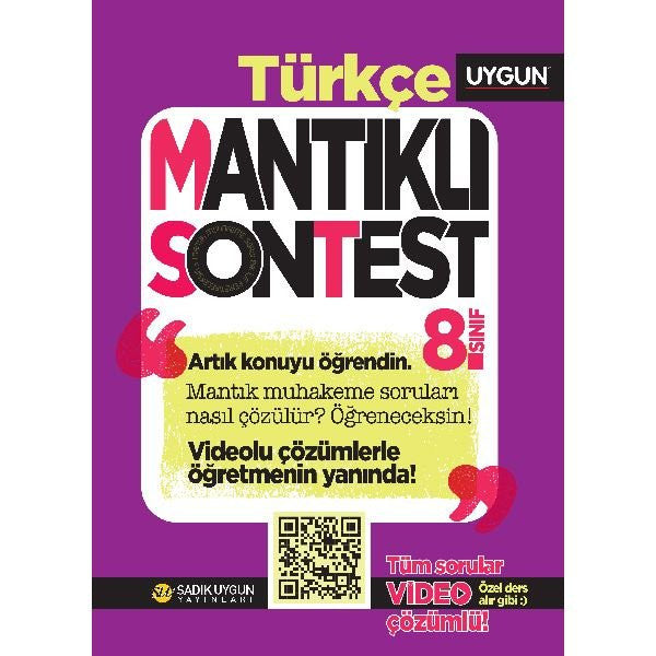 8.Sınıf Mantıklı Son Test Türkçe - Kolektif kitap kapağı