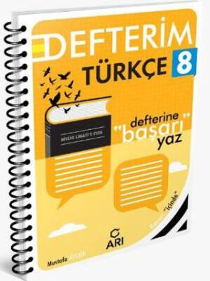 8. Sınıf Türkçe Defterim - Mustafa Akgün kitap kapağı