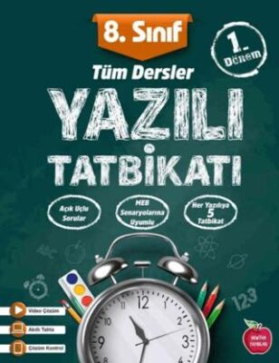 Newton Yayınları 8.Sınıf Yazılı Tatbikatı 1.Dönem Tüm Dersler Yeni - Kolektif kitap kapağı