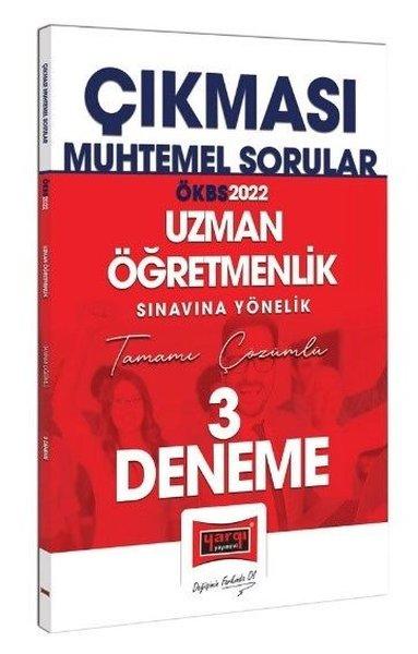2022 ÖKBS Uzman Öğretmenlik Sınavına Yönelik Tamamı Çözümlü 3 Deneme - Çıkması Muhtemel Sorular | Yargı Yayınları (İnce Kapak)  - Resim 1