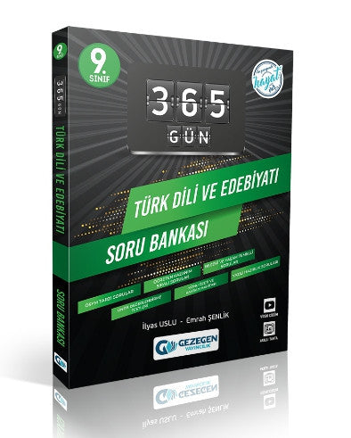 9. Sınıf 365 Gün Türk Dili ve Edebiyatı Soru Bankası Gezegen Yayıncılık kitap kapağı