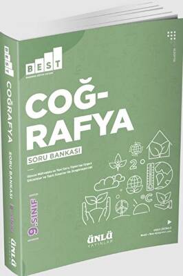 9.Sınıf Coğrafya Soru Bankası Best - Ünlü Yayınları - Kolektif kitap kapağı