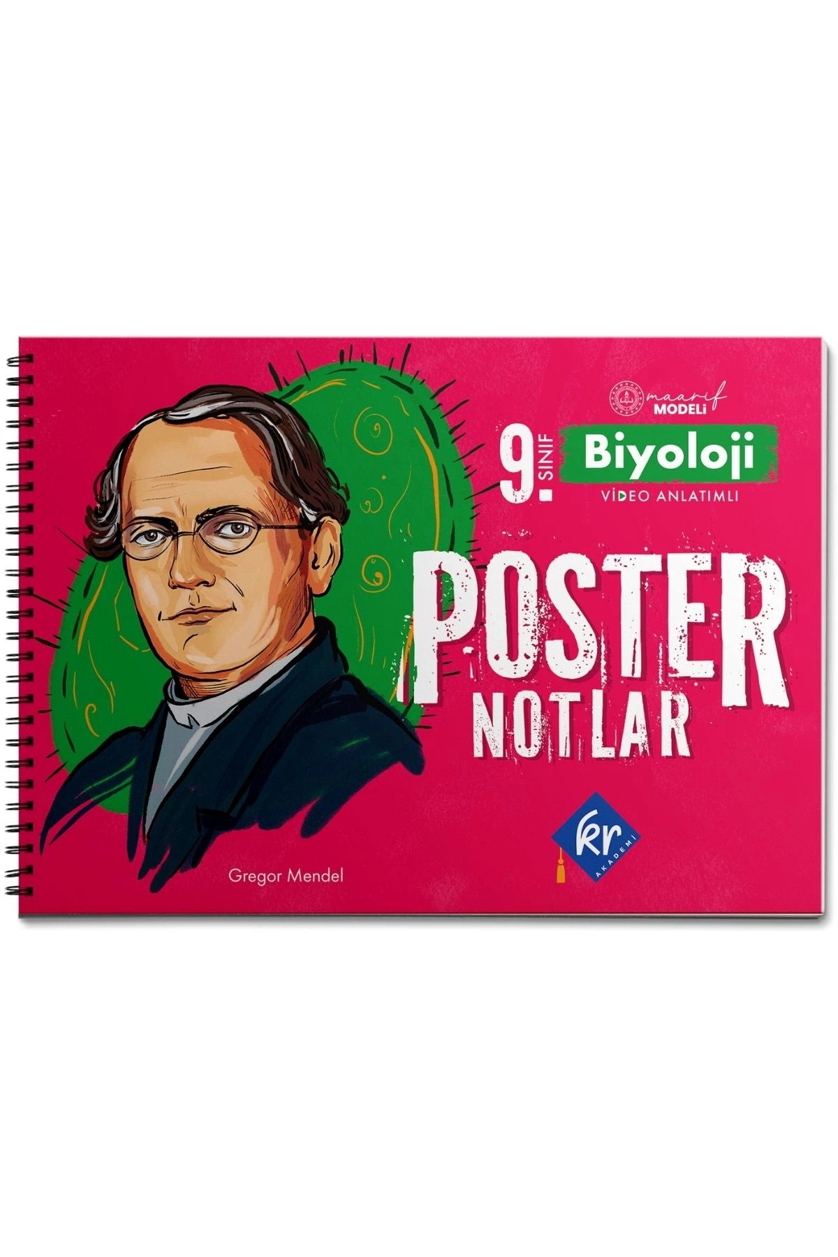 9. Sınıf Biyoloji Poster Notlar KR Akademi kitap kapağı
