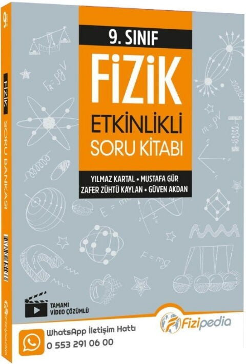 9. Sınıf Fizik Etkinlikli Soru Bankası Fizipedia Yayınları kitap kapağı