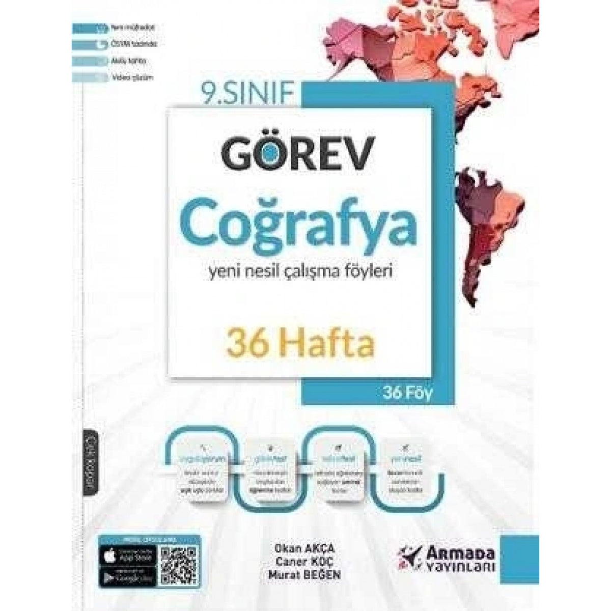 9. Sınıf Görev Coğrafya 36 Hafta Yeni Nesil Çalışma Föyleri kitap kapağı