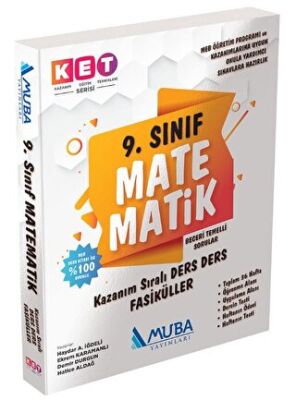 Muba Yayınları 9. Sınıf KET Serisi Matematik Defter ve Kitap - 1407 - Haydar A. İğdeli kitap kapağı