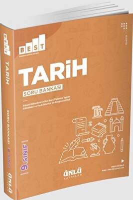 9.Sınıf Tarih Soru Bankası Best - Ünlü Yayınları - Kolektif kitap kapağı