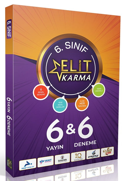 6. Sınıf Elit Karma 6 Yayın 6 Deneme | Elit Karma Yayınları (Ciltsiz)