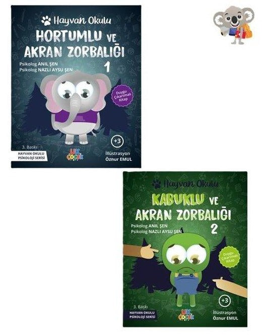 Hayvan Okulu Serisi Akran Zorbalığı Seti - 2 Kitap Takım | Unikod (İnce Kapak)