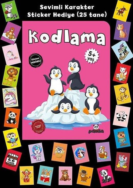 Kodlama - Stickerlı 5+ Yaş | Panda (İnce Kapak)