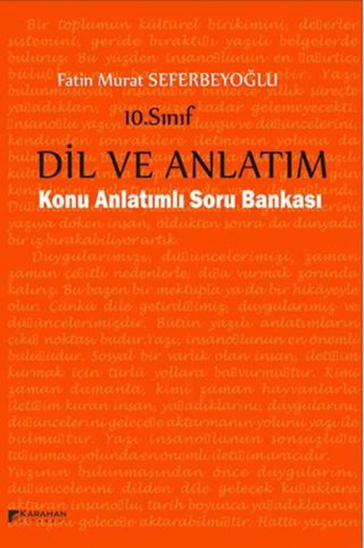 10. Sınıf Dil ve Anlatım Konu Anlatımlı Soru Bankası