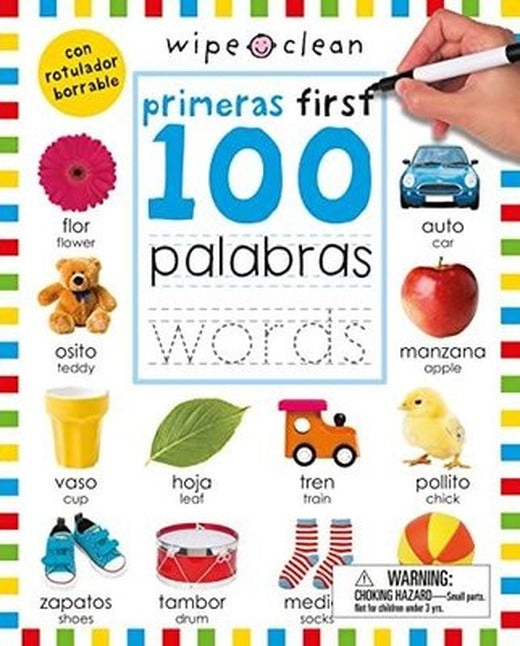 Wipe Clean: First 100 Words / 100 primeras palabras Bilingual (Spanish-English) | St Martin's Press