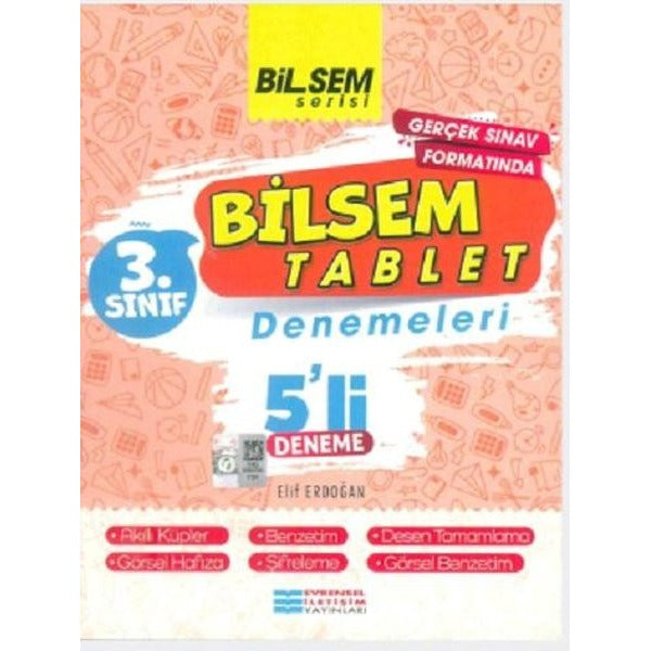 3.Sınıf Bilsem Tablet 5'li Deneme | Evrensel İletişim Yayınları (İnce Kapak)
