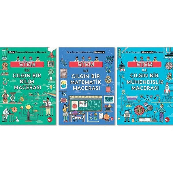 Stem ile Çılgın Maceralar Seti - 3 Kitap Takım | Beyaz Balina Yayınları