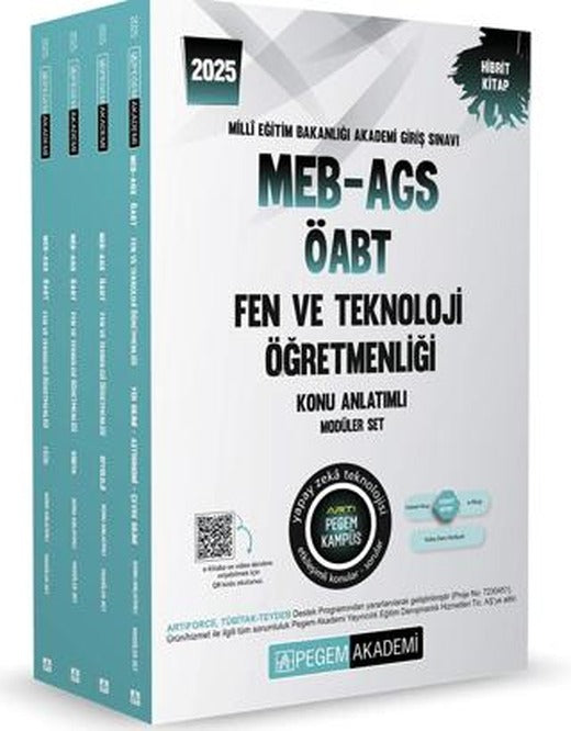 2025 MEB-AGS-ÖABT Fen Bilimleri Öğretmenliği Konu Anlatımlı (4 Kitap)