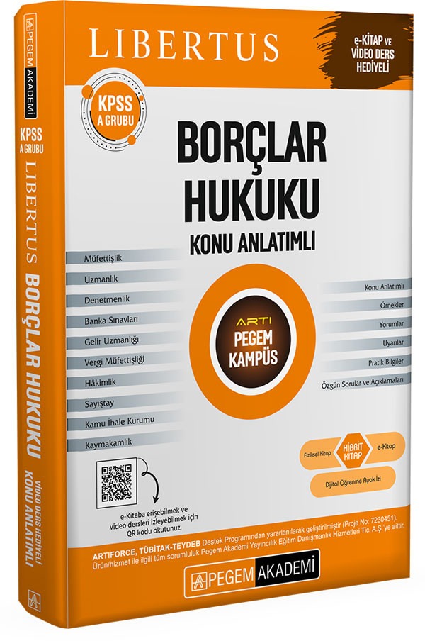 KPSS A Grubu Libertus Borçlar Hukuku Konu Anlatımlı | Pegem Akademi Yayıncılık (Ciltsiz)
