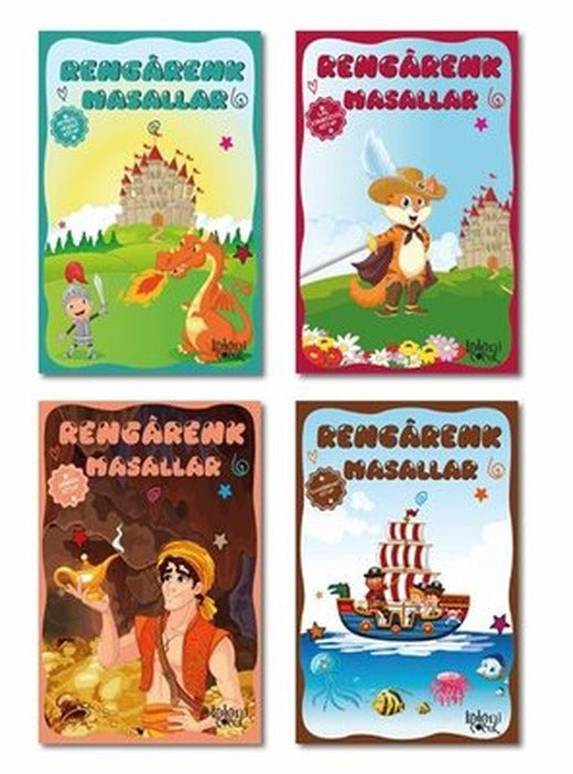 Rengarenk Masallar Seti 2 - 4 Kitap Takım | Baloncuk
