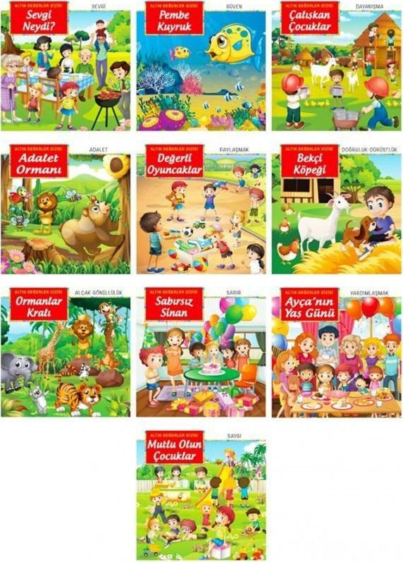 Altın Değerler Dizisi (10 Kitap Set)
