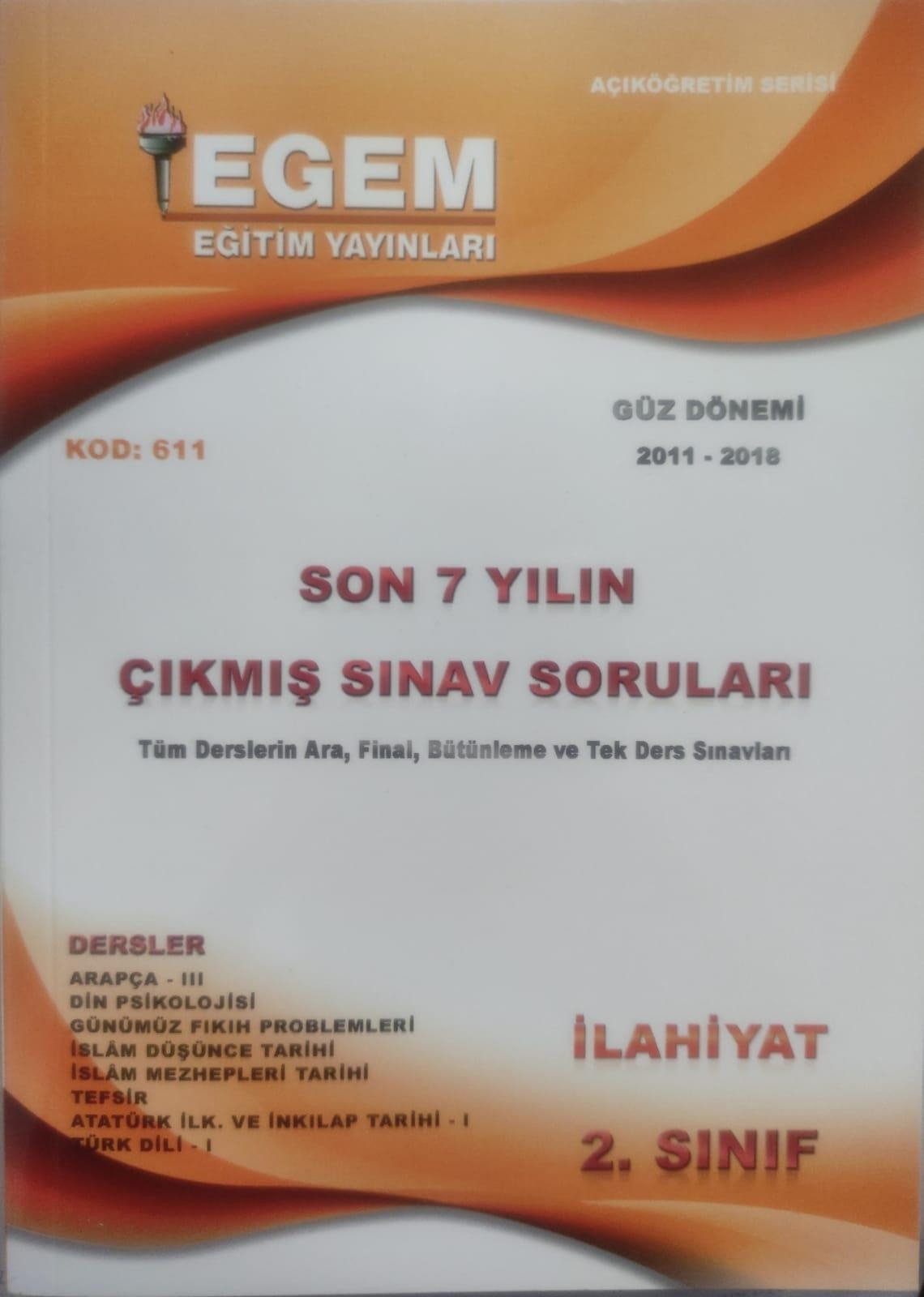 2. Sınıf İlahiyat Çıkmış Sınav Soruları