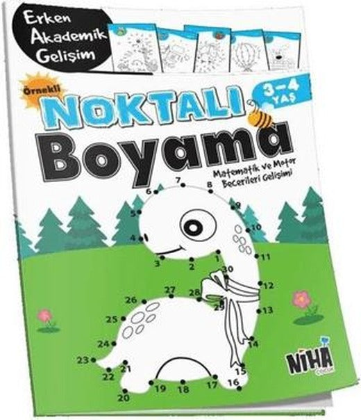 Örnekli Noktalı Boyama 3-4 Yaş