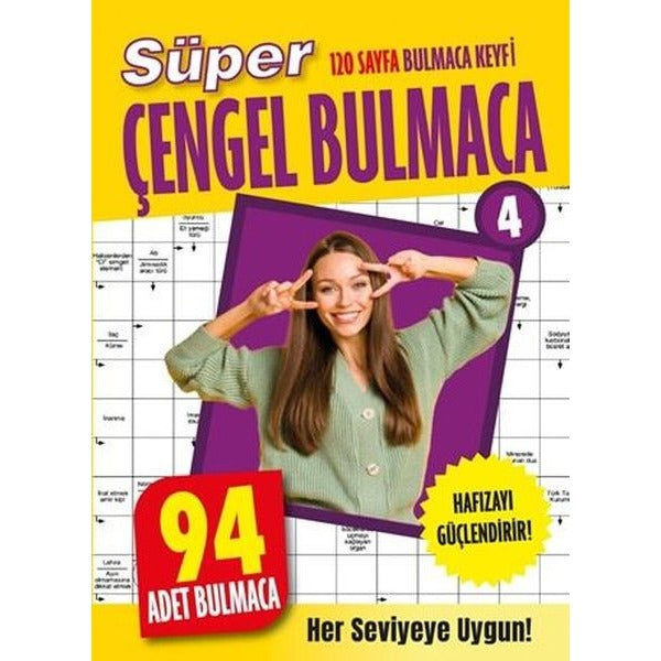 Süper Çengel Bulmaca 4 | Dokuz Yayınları (İnce Kapak)