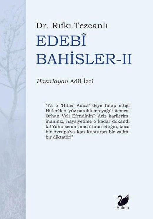 Edebi Bahisler - 2 | Anima (İnce Kapak)