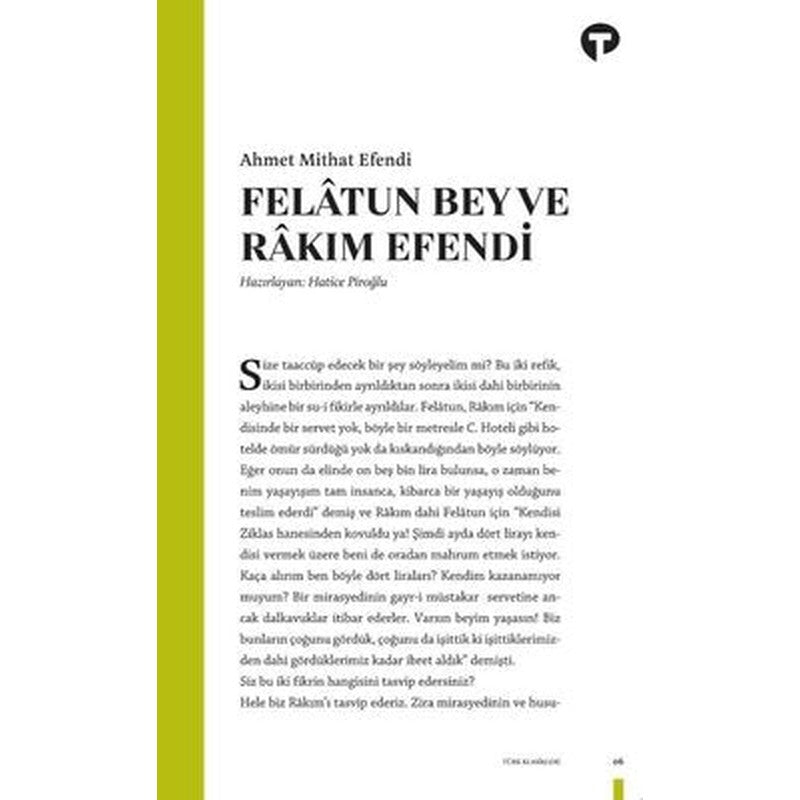 Felatun Bey Ve Rakım Efendi | Ren Kitap