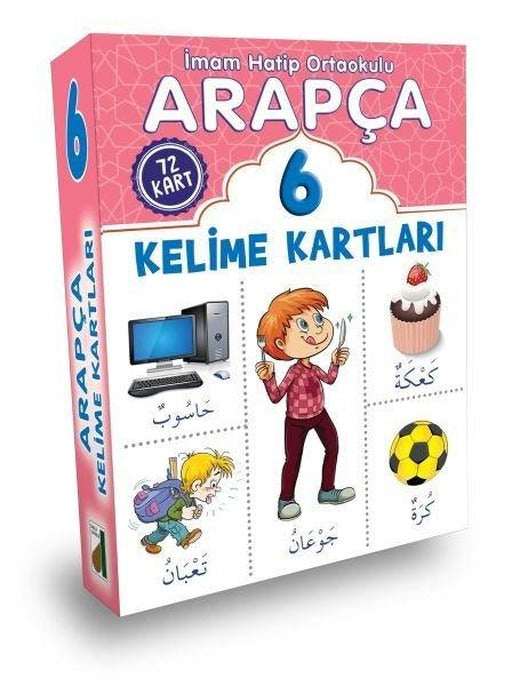 Arapça Kelime Kartları - 6 | Damla Yayınevi (İnce Kapak)
