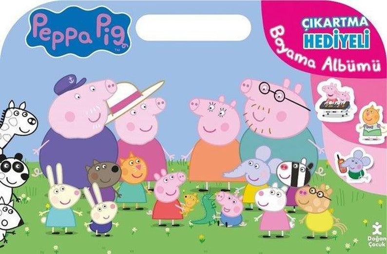 Peppa Pig - Çıkartma Hediyeli Boyama Albümü | Doğan Çocuk (İnce Kapak)