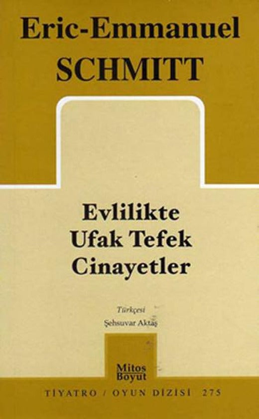 Evlilikte Ufak Tefek Cinayetler | Mitos Boyut Yayınları - Tiyatro Oyun Dizisi (İnce Kapak)