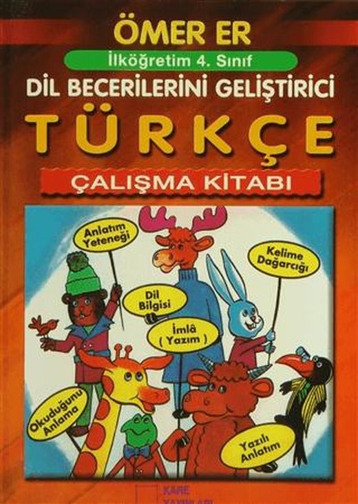 İlköğretim 4. Sınıf Türkçe Çalışma Kitabı | KARE YAYINLARI (Ciltsiz)