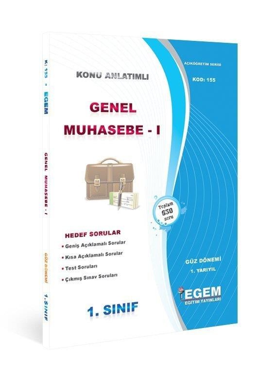 1. Sınıf 1. Yarıyıl Konu Anlatımlı Genel Muhasebe 1 - Kod 155