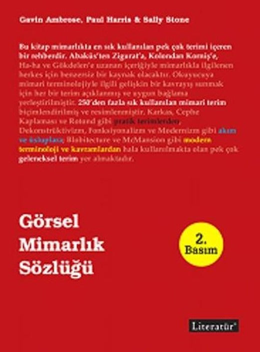 Görsel Mimarlık Sözlüğü | Literatür Yayıncılık (Ciltli)
