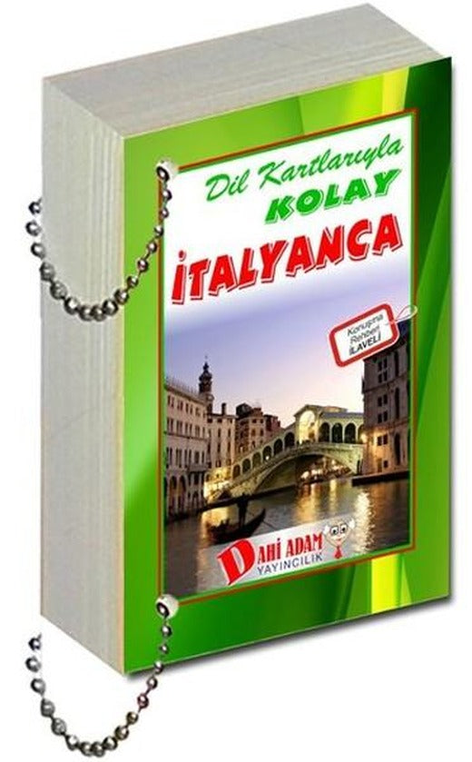 Dil Kartlarıyla Kolay İtalyanca | Dahi Adam Yayıncılık (İnce Kapak)