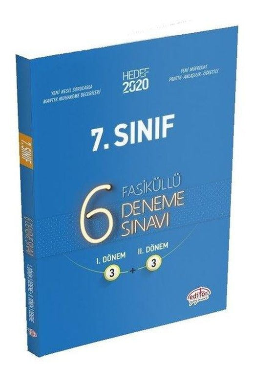 Hedef 2020 7.Sınıf 6 Fasiküllü Deneme Sınavı 3+3 | Editör (İnce Kapak)