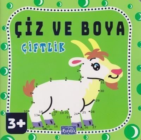 Çiz ve Boya Çiftlik | Parıltı Yayınları (Ciltsiz)