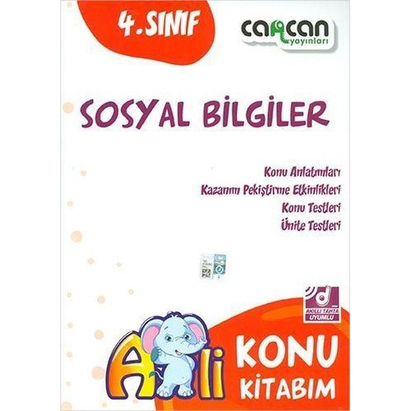 4.Sınıf Sosyal Bilgiler Konu Kitabım | Can Can Yayınları (İnce Kapak)