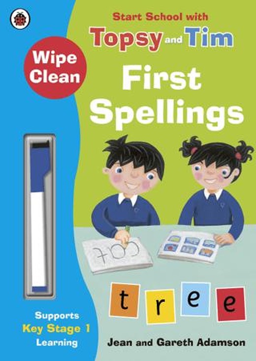 Wipe-Clean First Spellings: Start School with Topsy and Tim | Ladybird Book (Ciltsiz)