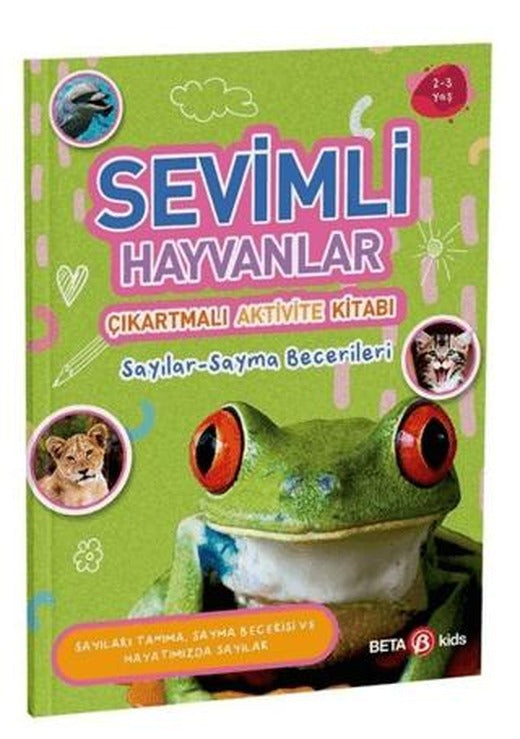 Sevimli Hayvanlar - Çıkartmalı Aktivite Kitabı | Beta Kids (Ciltsiz)