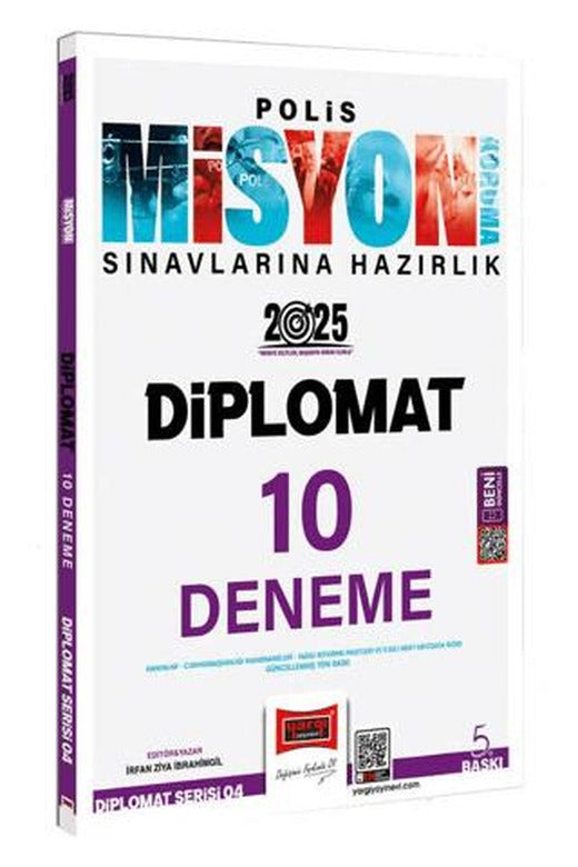 2025 Polis Misyon Sınavlarına Hazırlık Diplomat Serisi Diplomat 10 Deneme | Yargı Yayınevi (Ciltsiz)