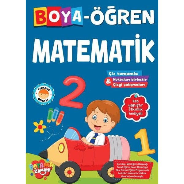 Boya Öğren – Matematik | Boyama Zamanı (Ciltsiz)
