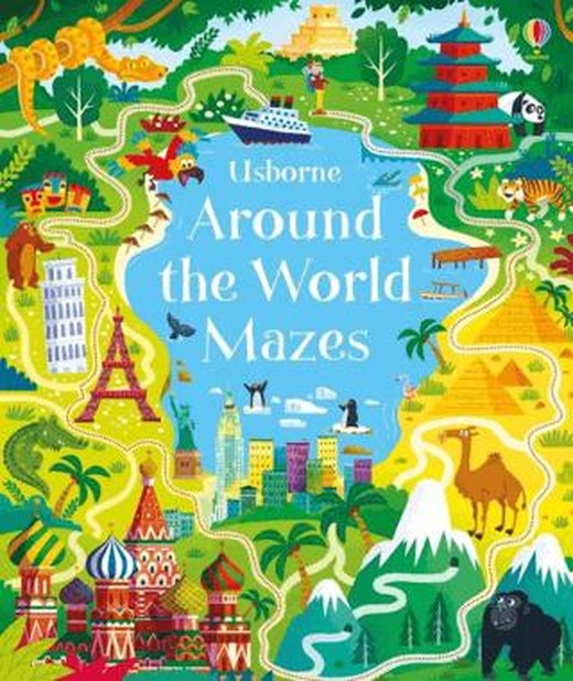 Around the World Mazes | Usborne (Ciltsiz)