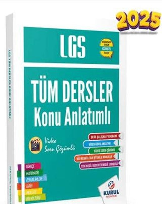 2025 LGS Tüm Dersler Tek Kitap Konu Anlatımlı | Kurul Yayıncılık (Ciltsiz)