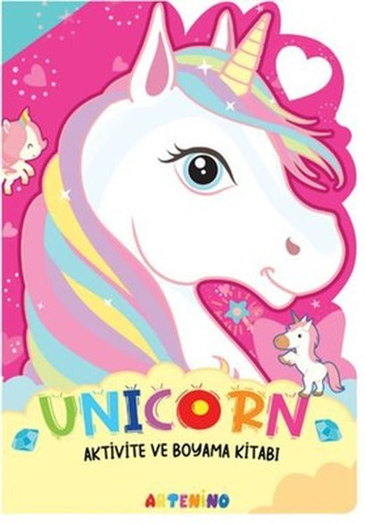 Unicorn - Aktivite ve Boyama Kitabı | Artenino Yayıncılık (İnce Kapak)