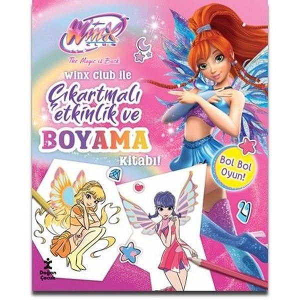 Winx Club İle Çıkartmalı Etkinlik ve Boyama Kitabı! | Doğan Çocuk (İnce Kapak)