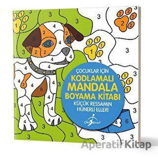 Küçük Ressamın Hünerli Elleri - Çocuklar İçin Kodlamalı Mandala Boyama Kitabı | Çocuk Gezegeni