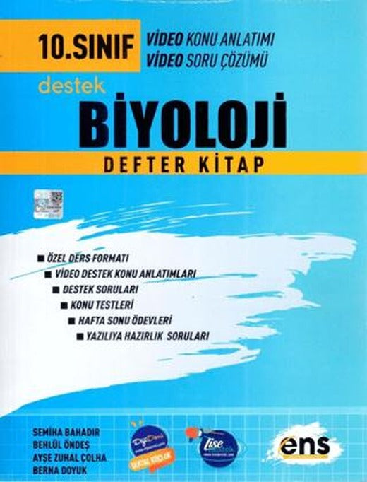 10. Sınıf Destek Biyoloji Defter Kitap | ENS Yayınları (Ciltsiz)