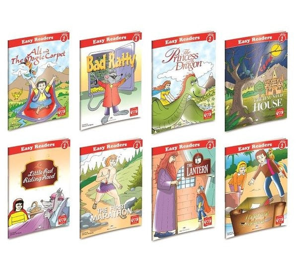 Easy Readers Level 1 - İngilizce Hikayeler 8'li Set